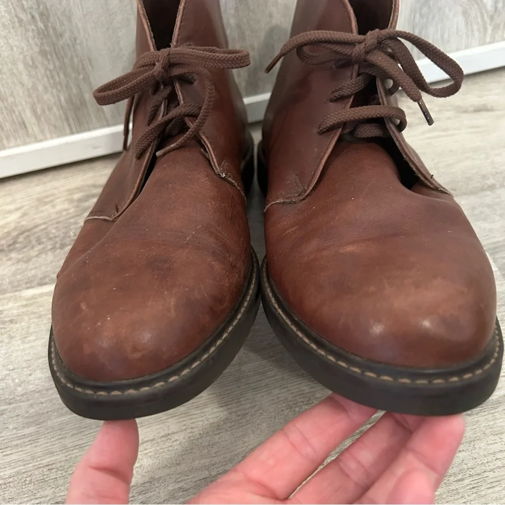 Sebago Drysides Chukka Leather Boots Men's 10 Wide Brown Preppy Academia Cabin